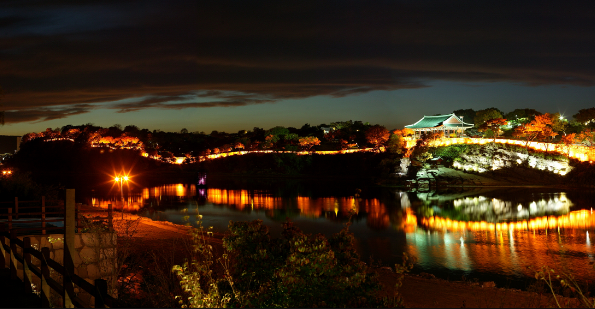 2022년 문화재청 문화재 야행 사업 공모 선정_진주성 야경