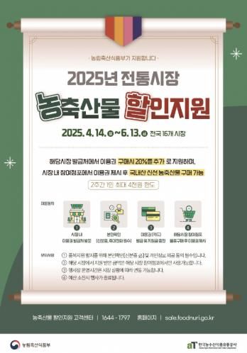 진주청과시장, 농축산물 20% 상시할인 시범사업 추진