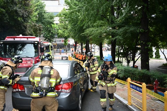 불법주정차 차량 강제처분 훈련