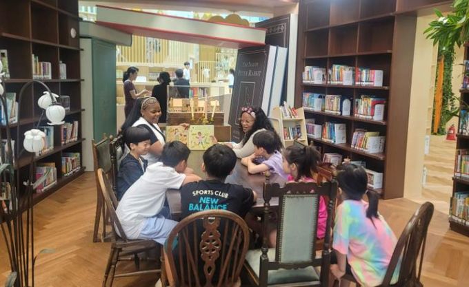 달성어린이숲도서관을 이용 중인 모습. 자료사진, 실제 보도자료 내용과 무관