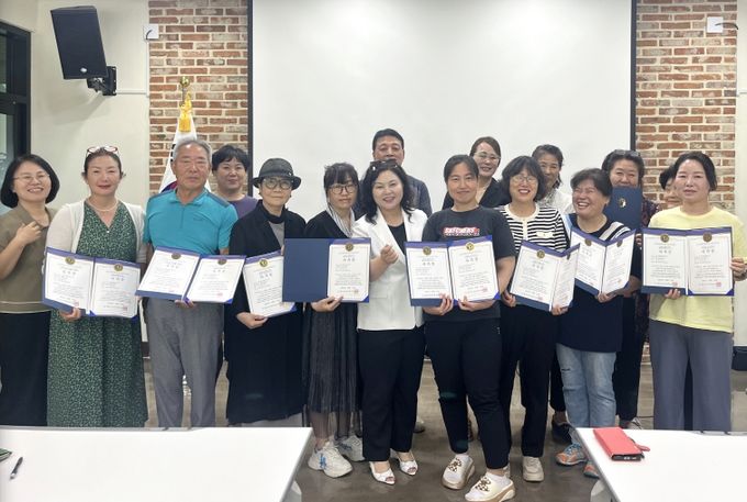 하반기 순창군민 맞춤형 직업훈련 교육(상반기 직업교육 수료식 사진)