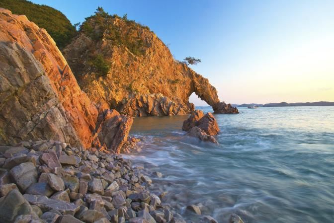 황금산 코끼리바위 전경