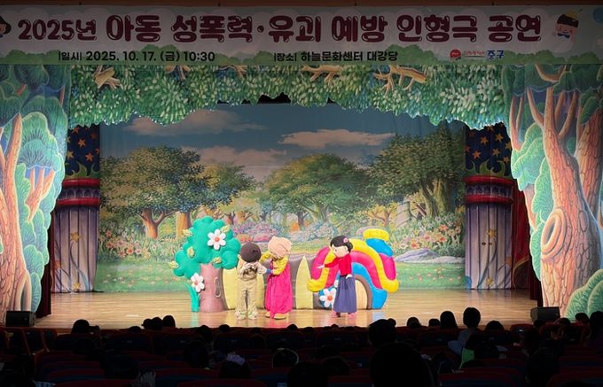 인천 중구, ‘2025년 어린이 성폭력·유괴 예방 인형극 공연’ 실시