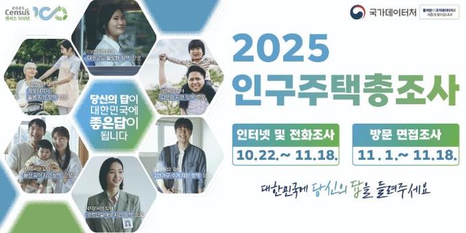 보령시, 2025년 인구주택총조사 실시