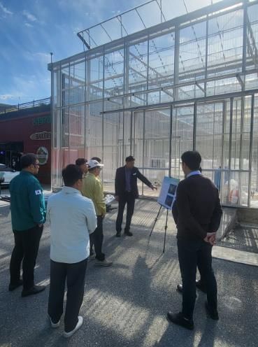 진산농협 스마트팜 금산군의회 현장점검 모습