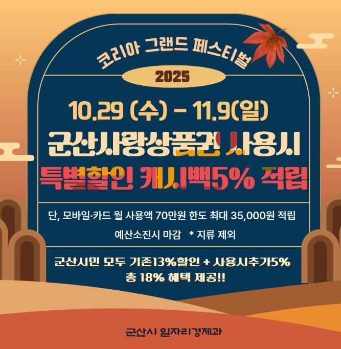 군산시, 코리아 그랜드 페스티벌 참여