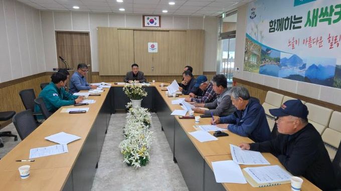 부안 위도면, 동절기 제설대책 간담회 개최