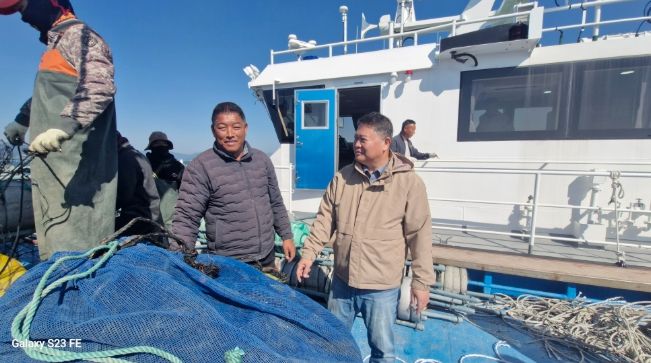 노영환 장흥 부군수, 해조류 양식장 현장 방문