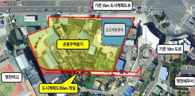 성내동 마을정비형 공공임대주택 사업 위치도