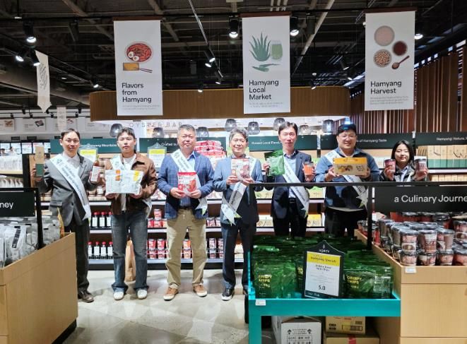 자갈치 마트 시식·판촉 행사 등, 언론 인터뷰로 함양 농식품 홍보