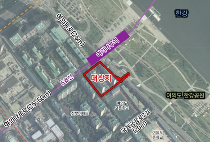 위치도(영등포구 여의도동 30 일대)