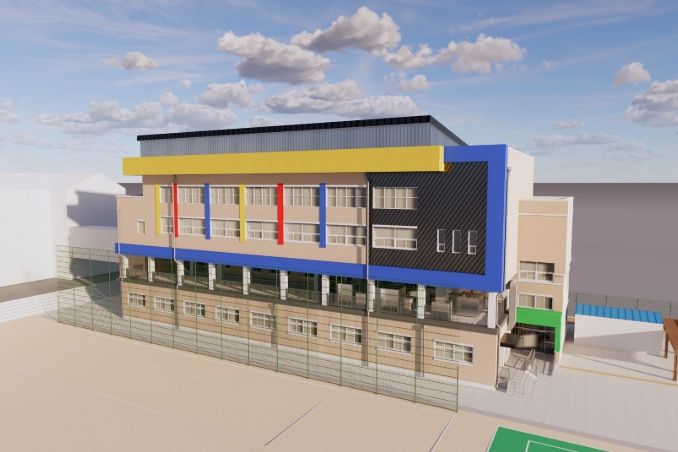 대전법동중 급식실 조감도