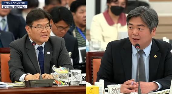 행정사무감사 중인 박원종 전남도의원