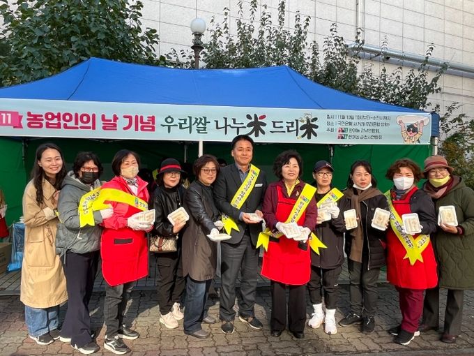한여농 순천시연합회, 순천서 ‘가래떡 나눔 행사’