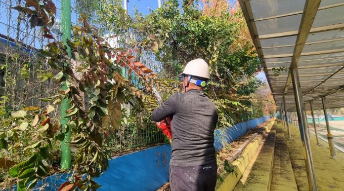 쾌적한 교육환경 조성 위해 화단 정비 추진