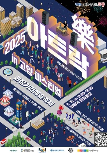 2025년 아트락in고양페스티벌 메인 포스터