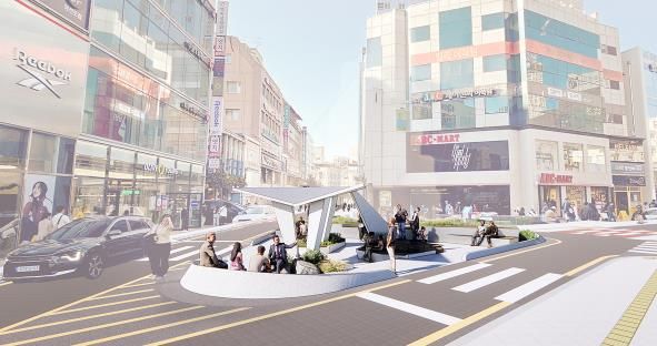 삼거리광장 조감도