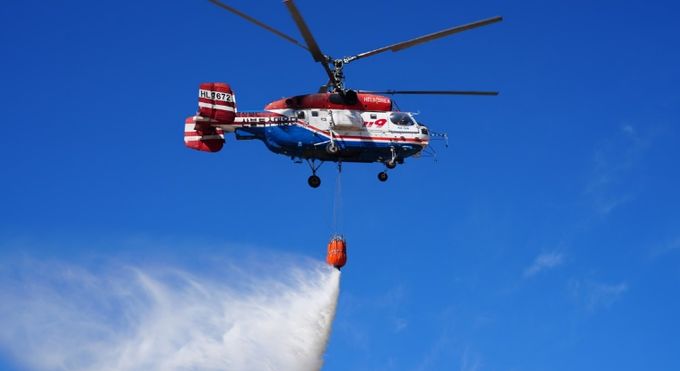 119산불특수대응단 헬기팀 현장 방문
