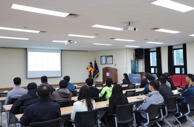 진도소방서, 경찰 대상 심폐소생술 교육 실시