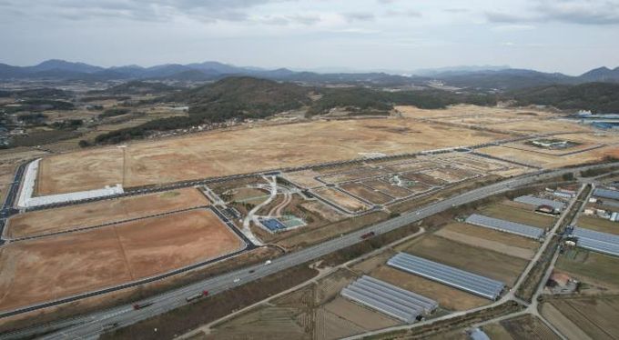 빛그린산단 내 금호타이어 공장 부지 현장 사진