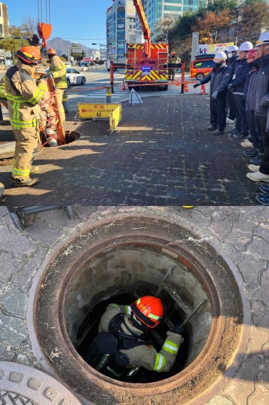 남양주소방서, 밀폐공간 사고 대비 실전형 특별구조훈련 실시