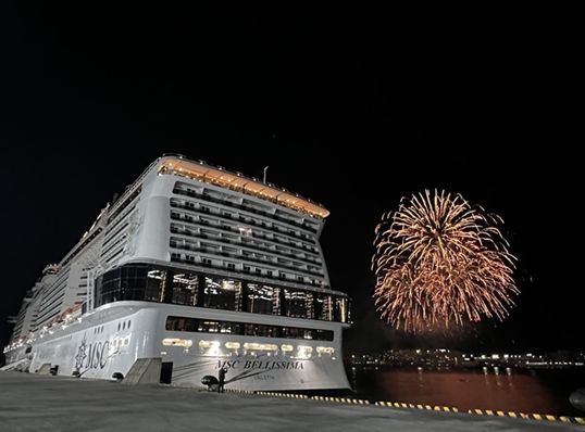 MSC 벨리시마호 영도 국제크루즈터미널 입항('24.10.8.)