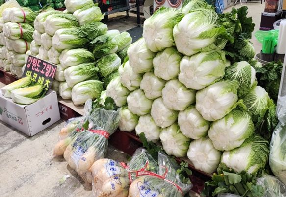 판매 중인 김장 재료