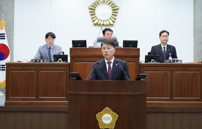 오용만 칠곡군의원, 5분 자유발언, 북삼국민체육센터 주변 주차난 해소 및 북삼읍 공영주차장 확충 요청