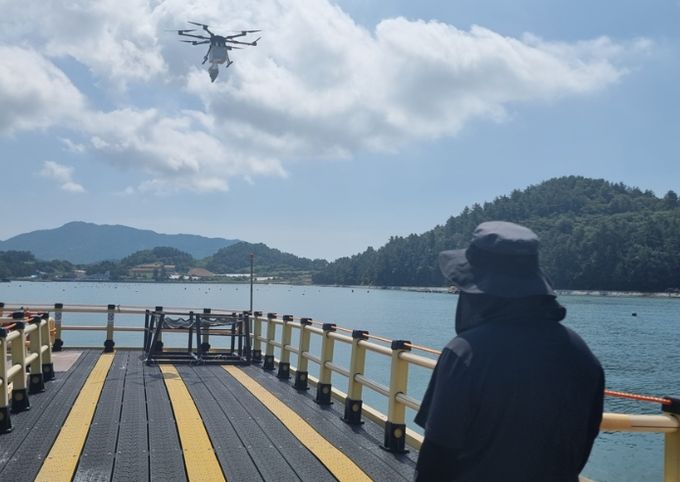 고흥군 거금해양낚시공원 드론배송