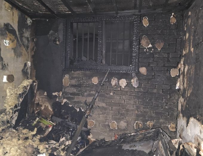 김치냉장고 화재 사진