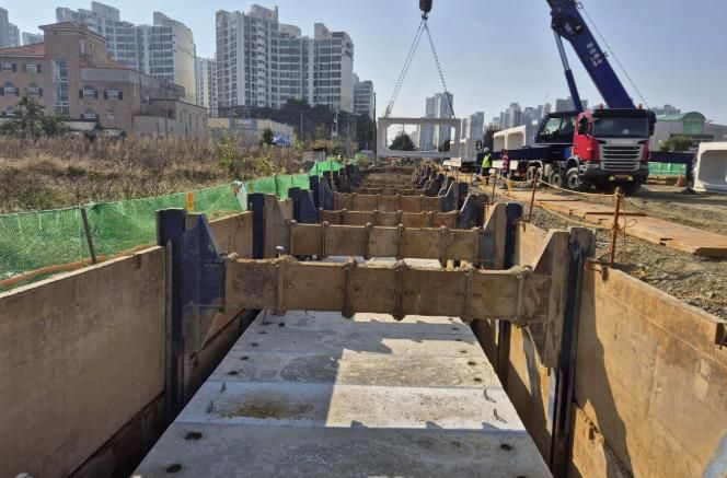 배방도시침수 대응사업 공사 현장