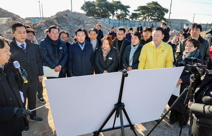 신당리 성토지 침출수 유출 관련 현장 점검