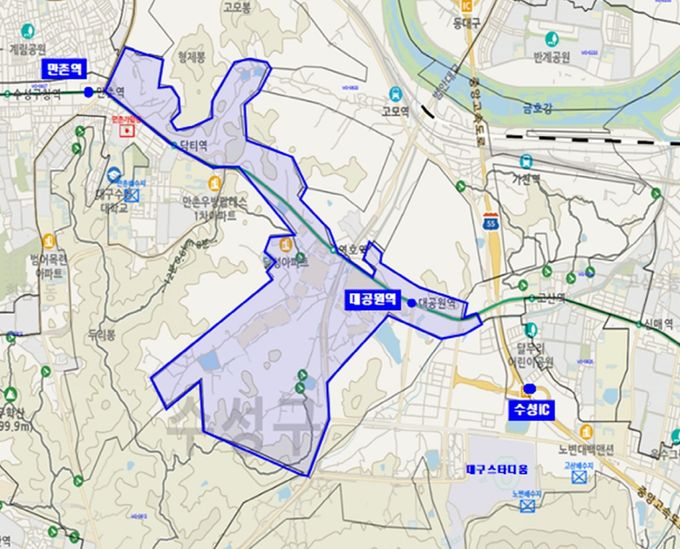흐린 물 출수 예상지역 위치도