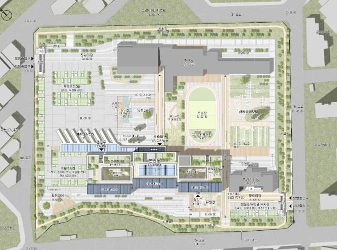 광주선광학교 현대화 개축사업 배치도