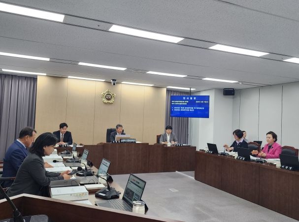 충청광역연합의회 제7회 정례회 제1차 초광역건설환경위원회 개최