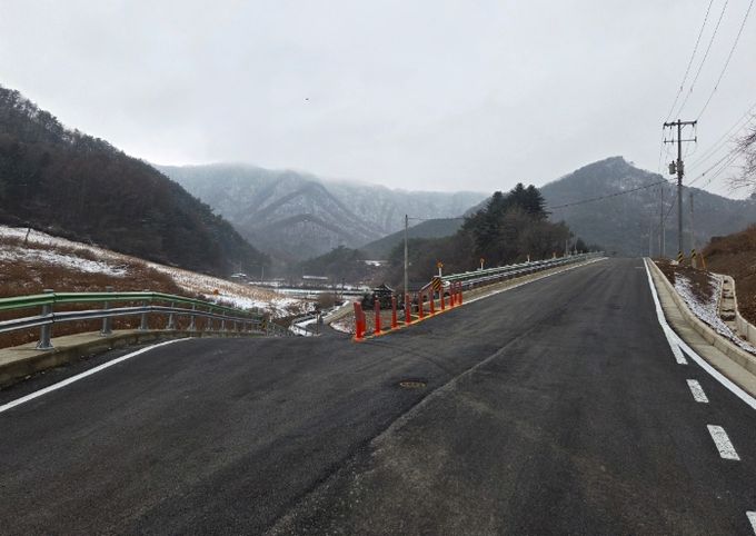 미탄면 회동리 도로 확장·포장 공사 준공