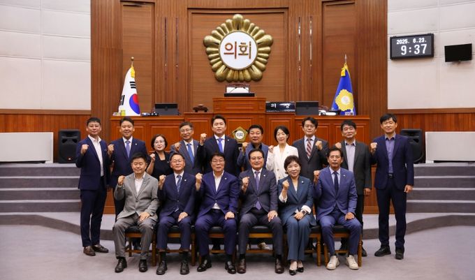 제9대 의원 단체 사진(나주시의회)