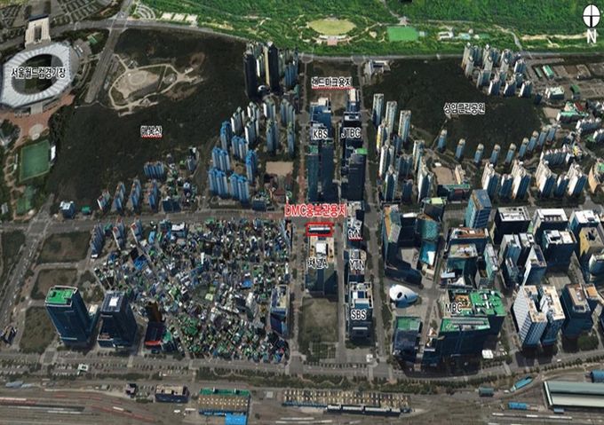 위치도(마포구 상암동 1612번지)