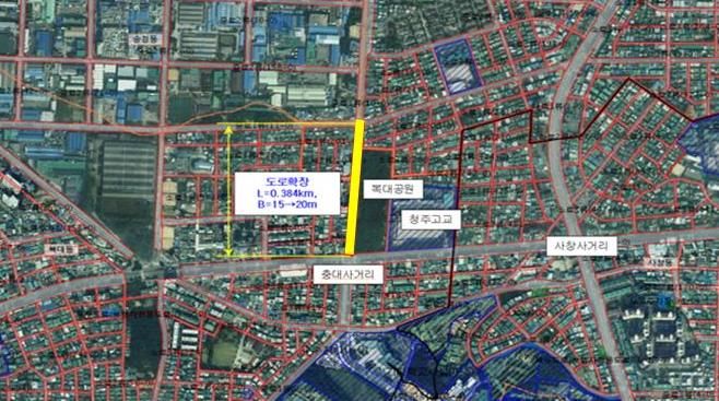 청주시, 월명로·율량동 중리마을 도로 조기 개통