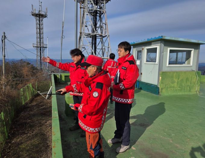 밀양시, 새해맞이 산불 감시초소 격려 방문