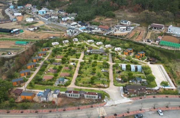 회산백련지 오토캠핑장 모습