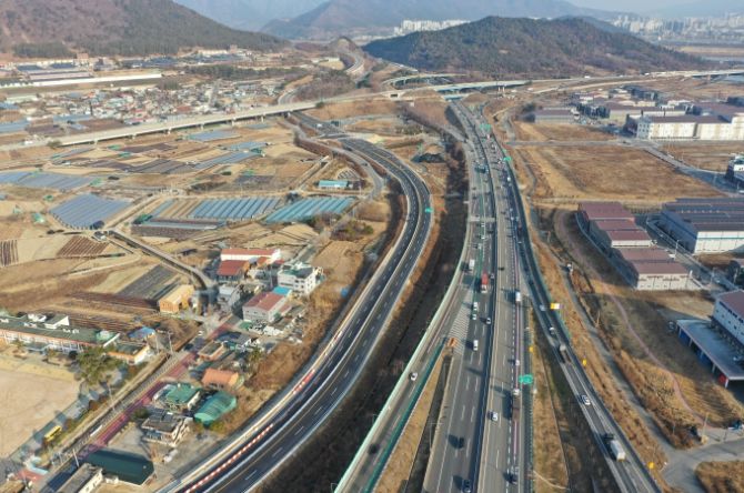 부분 개통 구간(대동~매리)