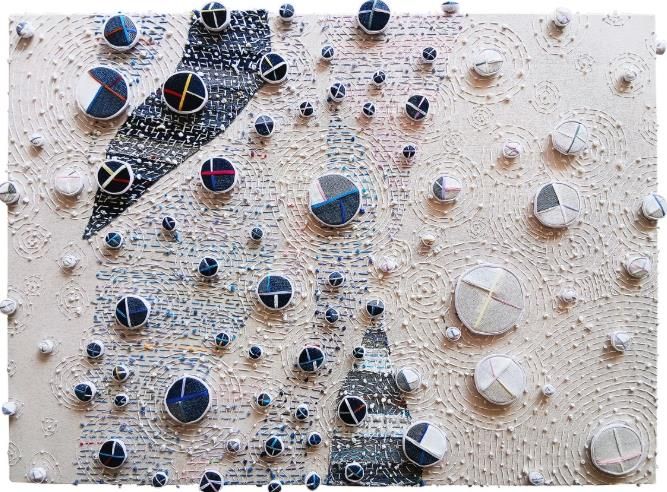 울산과학관은 2월 22일까지 5층 갤럭시 전시관에서 김경선 작가 초대전을 연다(작품명_순환의 결)