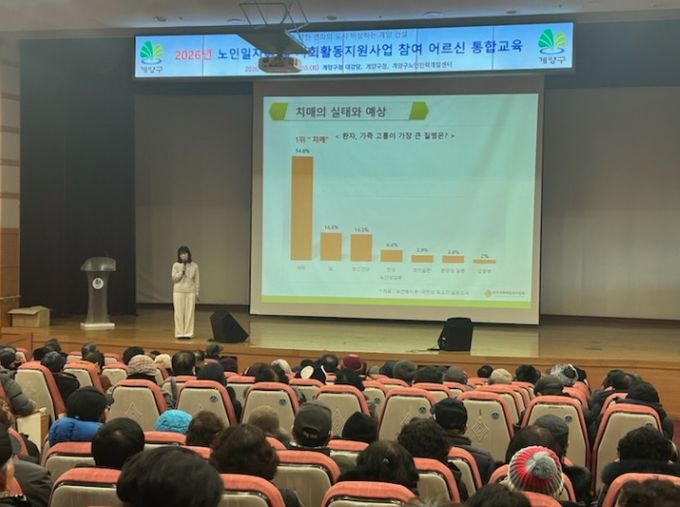 계양구 치매안심센터, 노인일자리 참여 어르신 대상 치매예방교육