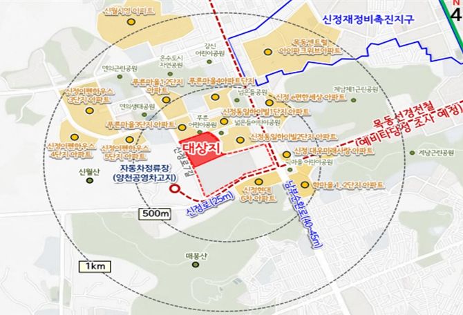 서부트럭터미널 도시첨단물류단지 지원시설용지 개발사업 위치도