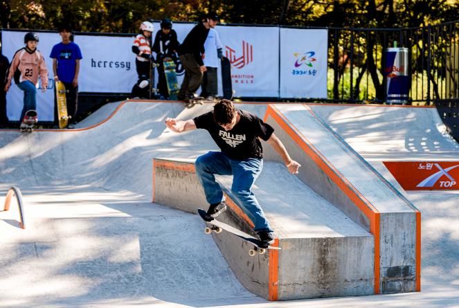 노원 X-TOP 국제교류전에 참가한 선수 모습