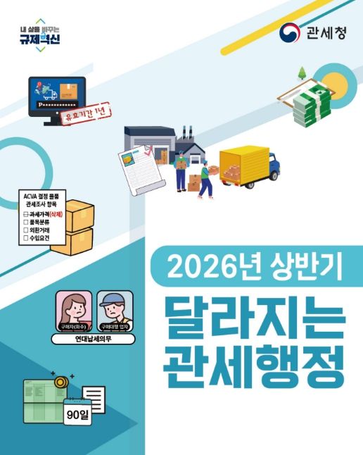2026년 달라지는 관세행정 카드뉴스