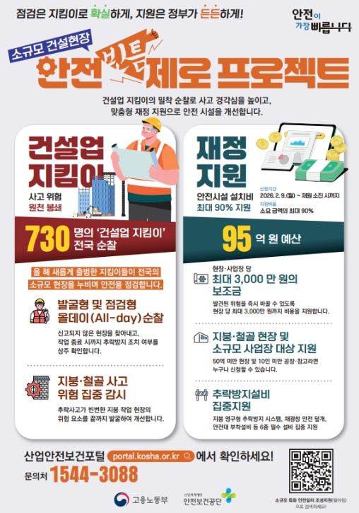 '안전 빈틈 제로 프로젝트' 포스터