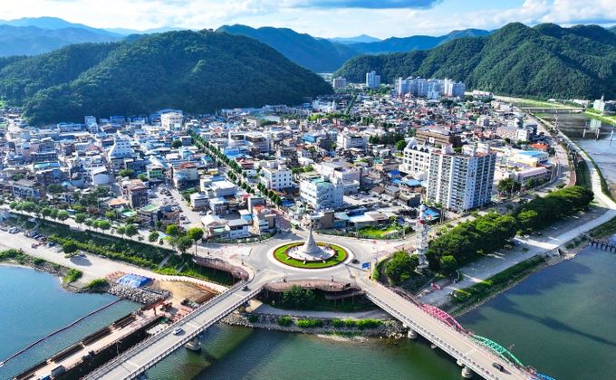 화천군 시가지 전경