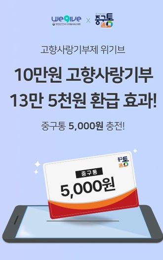 대전 중구, 부여군과 지역화폐 앱 연계 ‘고향사랑기부’ 상호 홍보 이벤트 진행